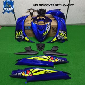 100% ORIGINAL VELOZI COVER SET LC-V47 VR46BLUE L6-VR46-2 COVER SET 46 BIRU LC135