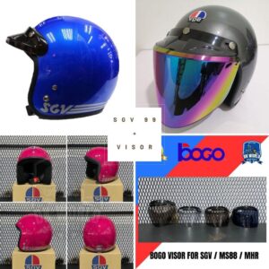 SGV Helmet SGV99 Topi Keledar SGV (3 Button) dengan Visor - SIRIM Approved - Motorcycle