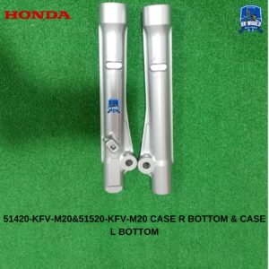 Honda EX5 Dream KFV Fork Outer Tube Set Original (Sliver) Fork Slider 51520-KFV-M20(L) / 51420-KFV-M20(R) [100%Original]